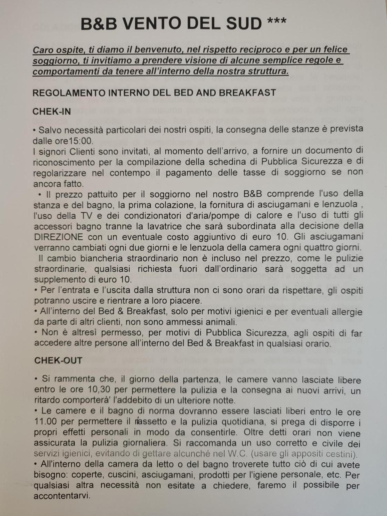 B&B Vento Del Sud Palermo Luaran gambar
